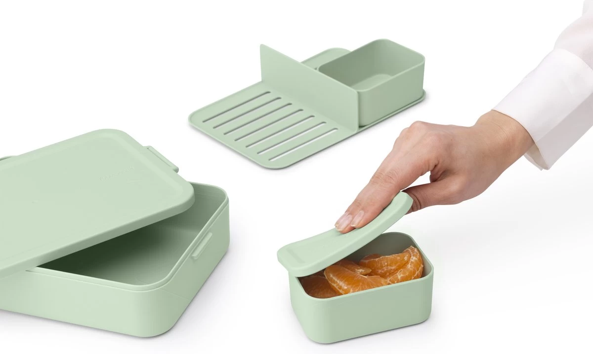 Brabantia Make & Take Bento Lunchbox Incl Bentobox- Large - Kunststof - Jade Green 10 Brabantia Make & Take Bento Lunchbox Incl Bentobox- Large - Kunststof - Jade Green - Afbeelding 8