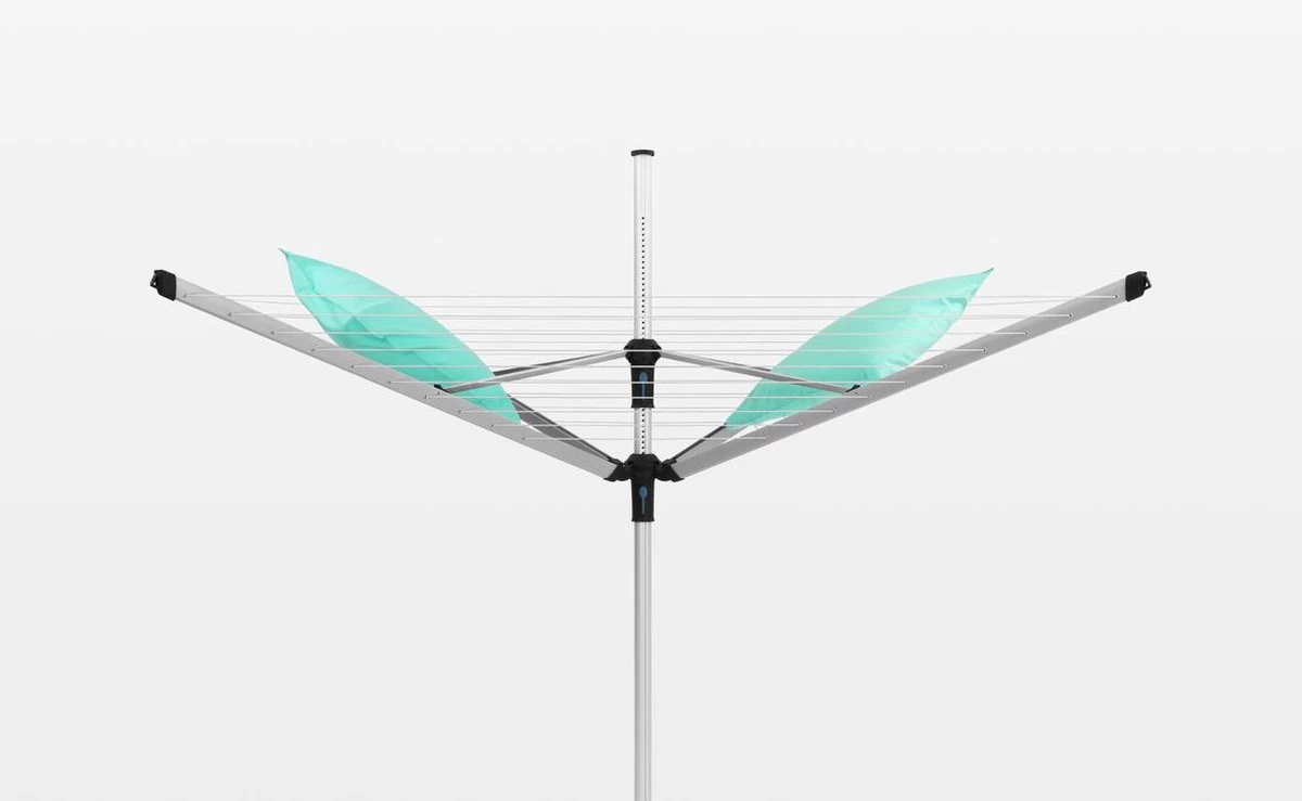 Brabantia Lift-O-Matic Advance Droogmolen Met Kunststof Betonanker, Beschermhoes En Wasknijpertasje - 60 M - Metallic Grey 13 Brabantia Lift-O-Matic Advance Droogmolen Met Kunststof Betonanker, Beschermhoes En Wasknijpertasje - 60 M - Metallic Grey - Afbeelding 11