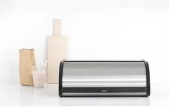 Brabantia Broodtrommel - Met Schuifdeksel - Matt Steel Fingerprint Proof -Brabantia 1200x761