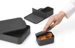 Brabantia Make & Take Bento Lunchbox Incl Bentobox - Large - Kunststof - Dark Grey 33 Brabantia Make & Take Bento Lunchbox Incl Bentobox - Large - Kunststof - Dark Grey -Brabantia 1200x762