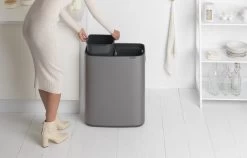 Brabantia Bo Touch Bin Prullenbak - 2 X 30 L - Platinum -Brabantia 1200x766 1