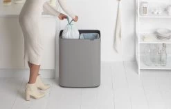 Brabantia Bo Touch Bin Prullenbak - 2 X 30 L - Mineral Concrete Grey 21 Brabantia Bo Touch Bin Prullenbak - 2 X 30 L - Mineral Concrete Grey -Brabantia 1200x766 10