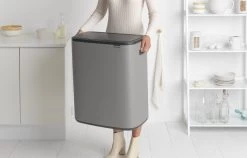 Brabantia Bo Touch Bin Prullenbak - 2 X 30 L - Mineral Concrete Grey 23 Brabantia Bo Touch Bin Prullenbak - 2 X 30 L - Mineral Concrete Grey -Brabantia 1200x766 12