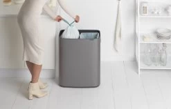 Brabantia Bo Touch Bin Prullenbak - 2 X 30 L - Platinum -Brabantia 1200x766 5