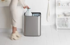 Brabantia Bo Touch Bin Prullenbak - 2 X 30 L - Matt Steel Fingerprint Proof -Brabantia 1200x766 7