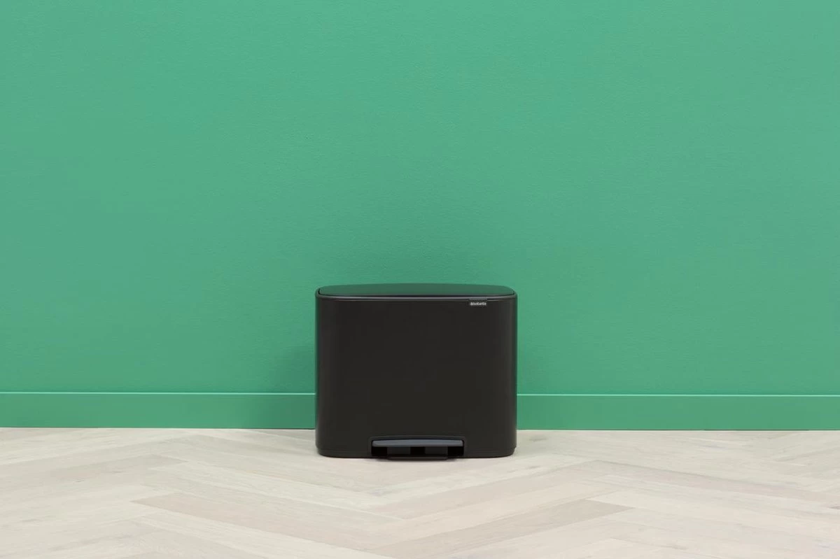 Brabantia Bo Prullenbak - 11 + 23 L - Matt Black 8 Brabantia Bo Prullenbak - 11 + 23 L - Matt Black - Afbeelding 6