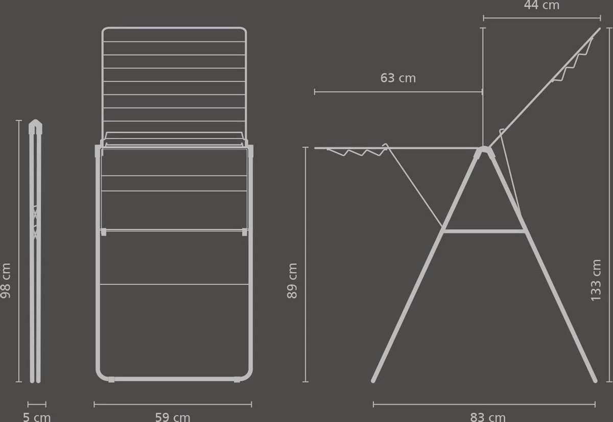 Brabantia HangOn Droogrek - 20 Meter - White 4 Brabantia HangOn Droogrek - 20 Meter - White - Afbeelding 2