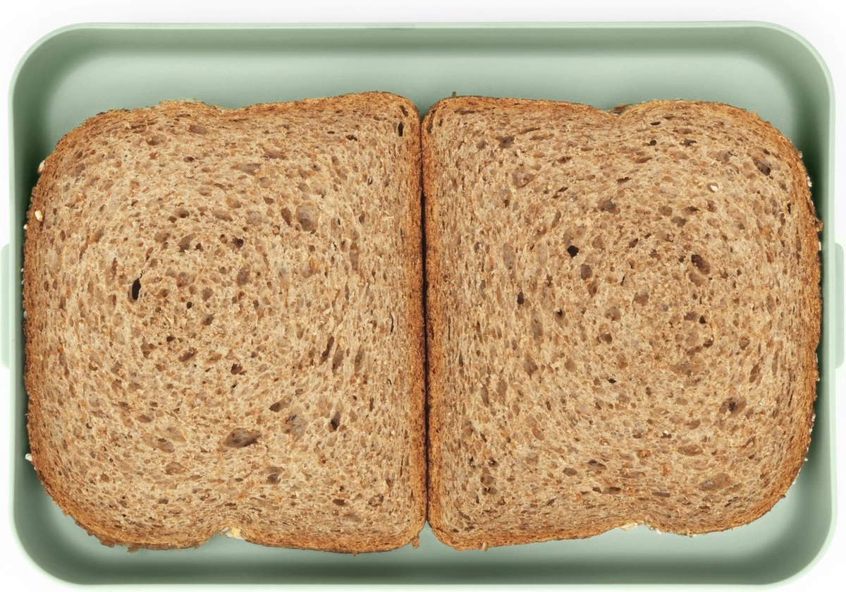 Brabantia Make & Take Lunchbox - Plat - Kunststof - Jade Green 3 Brabantia Make & Take Lunchbox - Plat - Kunststof - Jade Green - Afbeelding 2