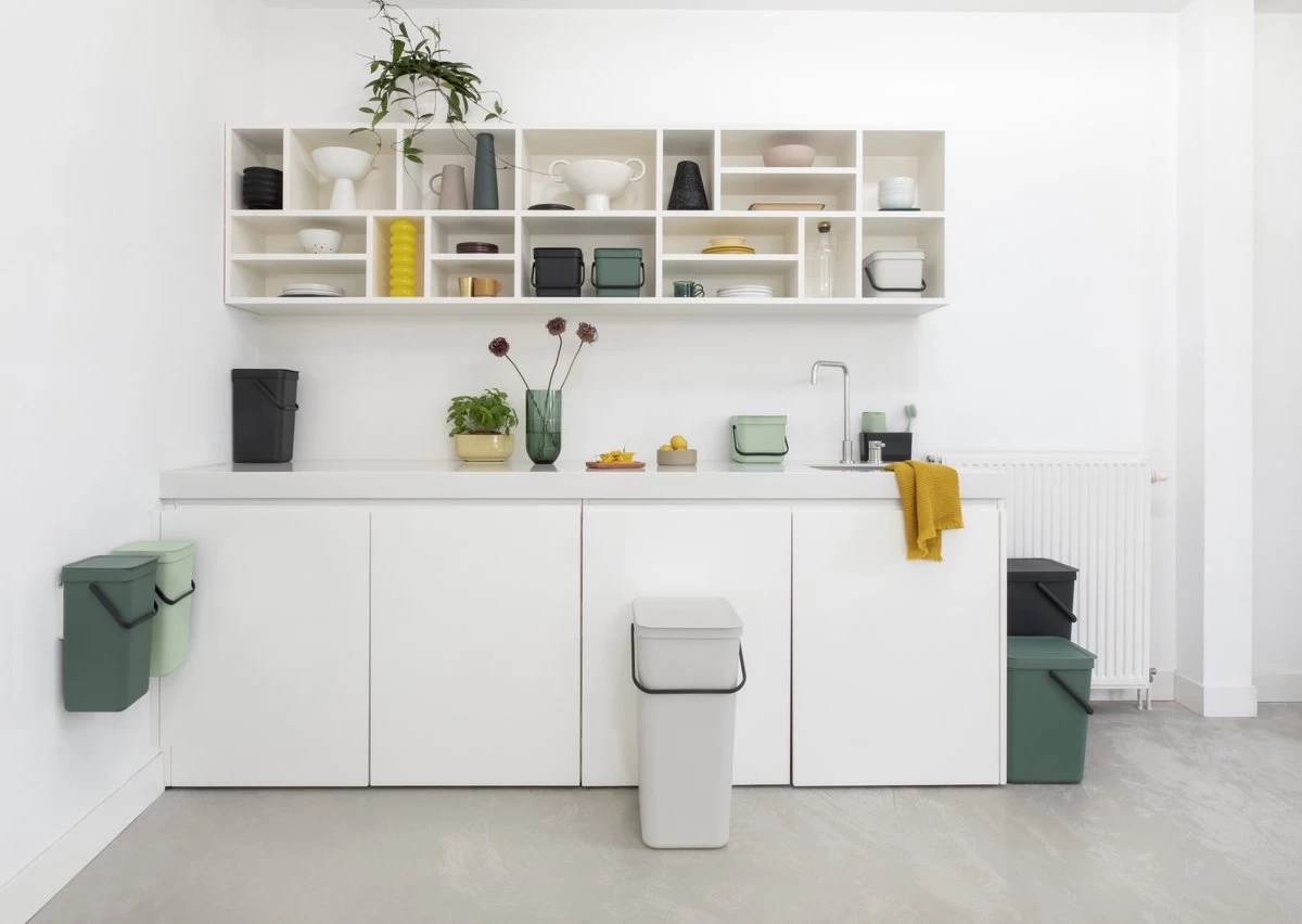 Brabantia Sort & Go Aanrecht Afvalbakje - 3 L - Jade Green 7 Brabantia Sort & Go Aanrecht Afvalbakje - 3 L - Jade Green - Afbeelding 5