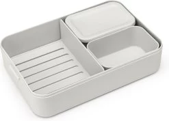 Brabantia Make & Take Bento Lunchbox Incl Bentobox - Large - Kunststof - Light Grey 31 Brabantia Make & Take Bento Lunchbox Incl Bentobox - Large - Kunststof - Light Grey -Brabantia 1200x859