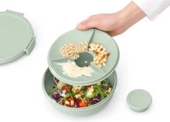 Brabantia Make & Take Salade Lunchbox - 1,3 L - Kunststof - Jade Green 20 Brabantia Make & Take Salade Lunchbox - 1,3 L - Kunststof - Jade Green -Brabantia 1200x866