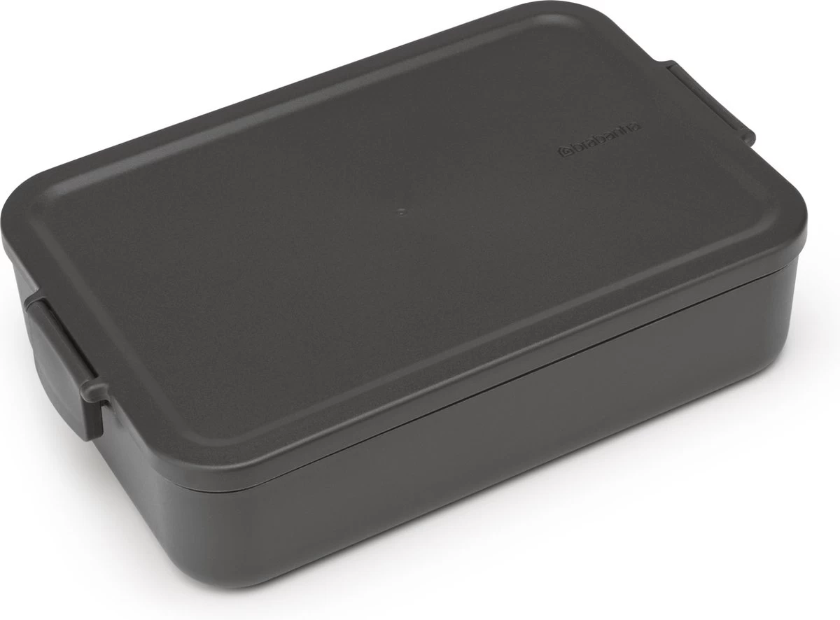 Brabantia Make & Take Bento Lunchbox Incl Bentobox - Large - Kunststof - Dark Grey 20 Brabantia Make & Take Bento Lunchbox Incl Bentobox - Large - Kunststof - Dark Grey - Afbeelding 18