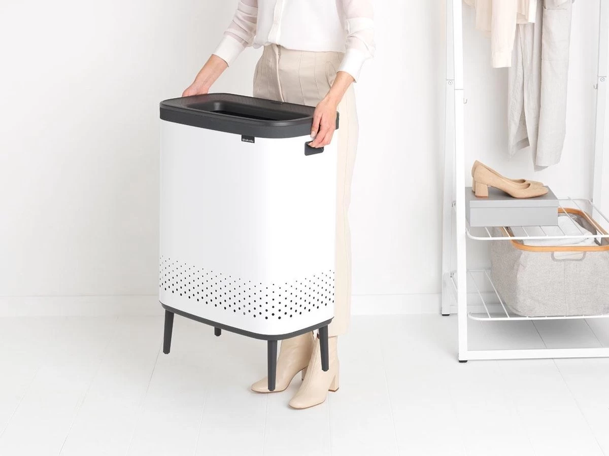 Brabantia Bo Wasbox 2 X 45 Liter Rechthoekig Wit 6 Brabantia Bo Wasbox 2 X 45 Liter Rechthoekig Wit - Afbeelding 4