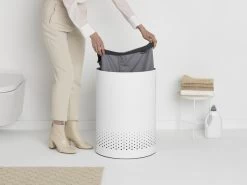 Brabantia Wasmand Met Deksel - 55 L - White / Dark Grey Kunststof Deksel -Brabantia 1200x900 139