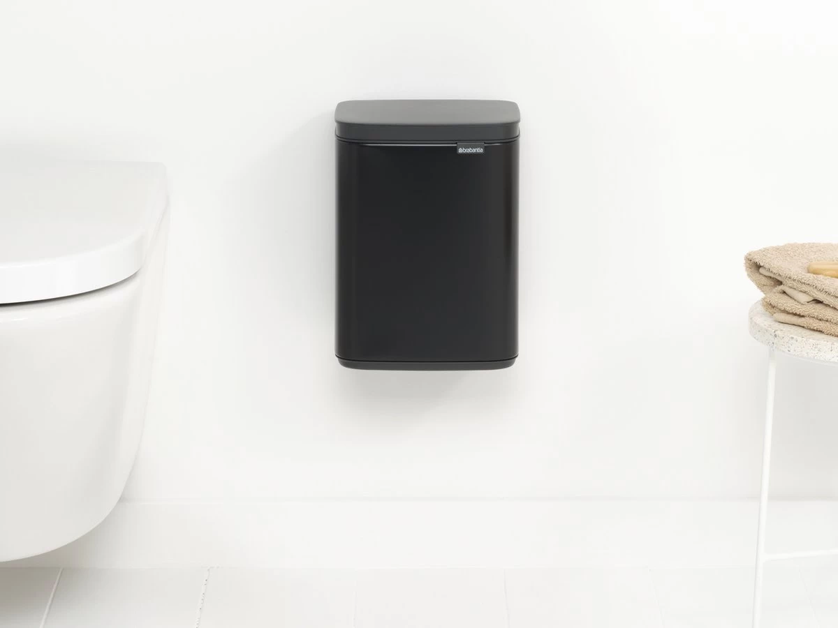 Brabantia Bo Prullenbak - 4 L - Matt Black 16 Brabantia Bo Prullenbak - 4 L - Matt Black - Afbeelding 14
