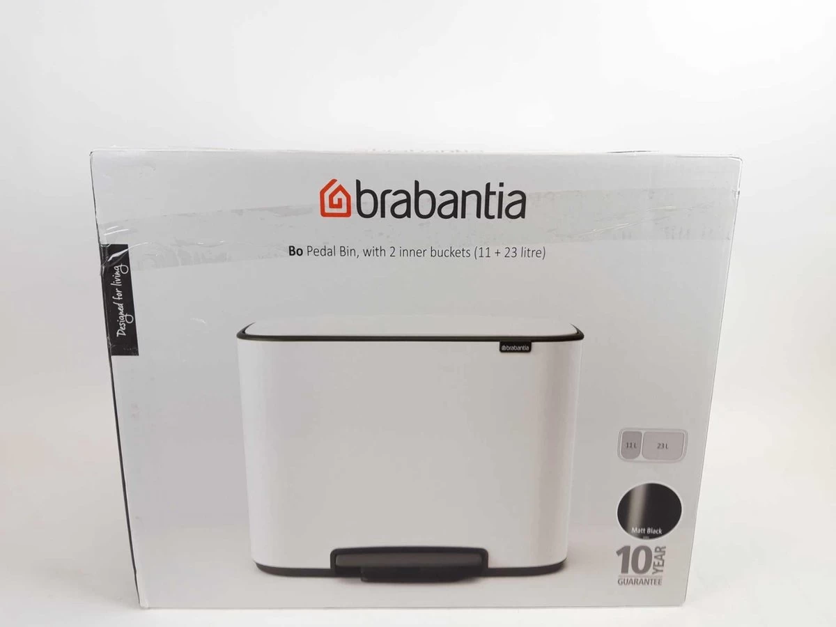 Brabantia Bo Prullenbak - 11 + 23 L - Matt Black 4 Brabantia Bo Prullenbak - 11 + 23 L - Matt Black - Afbeelding 2