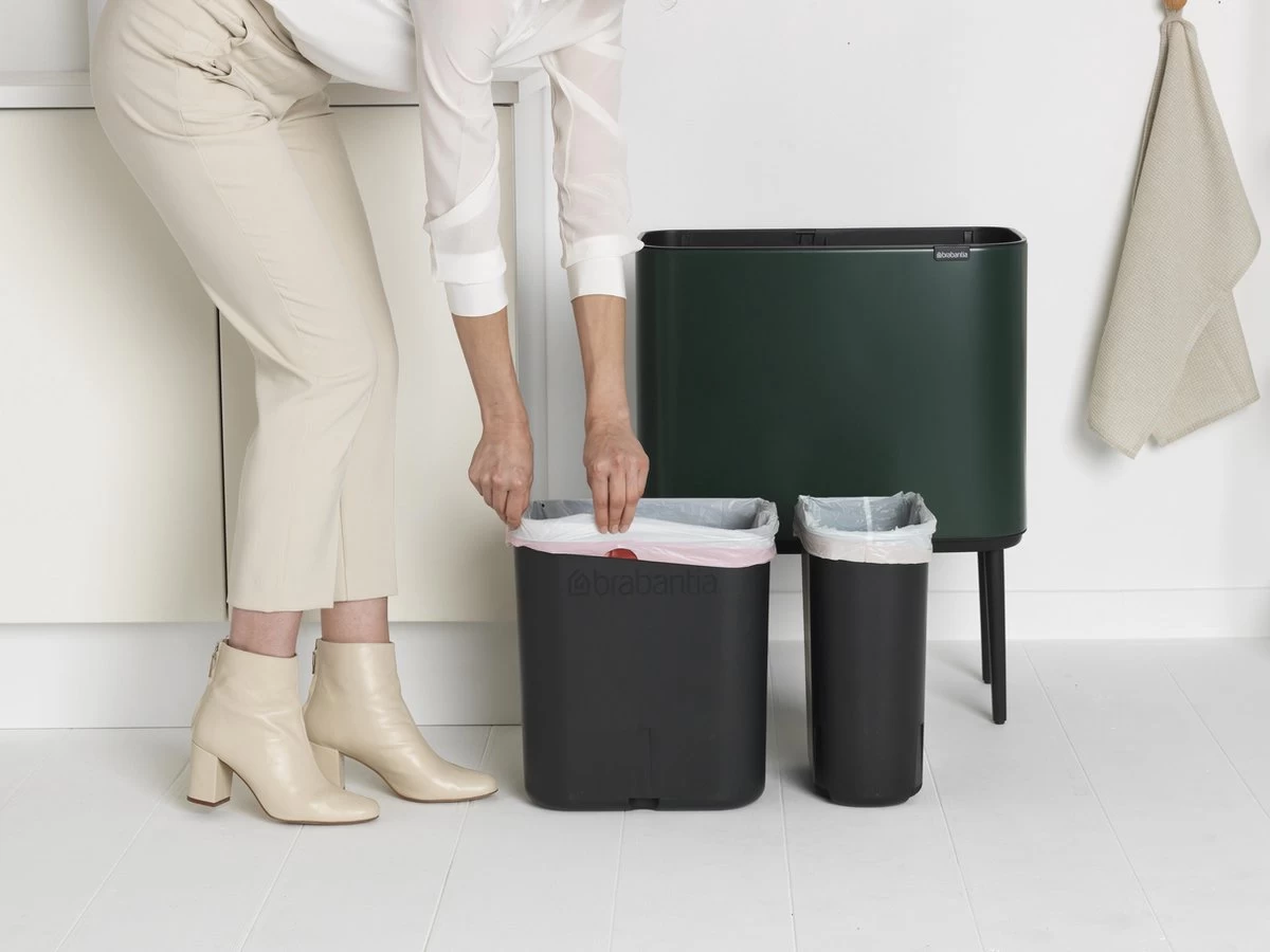 Brabantia Afvalemmer Bo Touch Bin Pine Green, 11 + 23 L 10 Brabantia Afvalemmer Bo Touch Bin Pine Green, 11 + 23 L - Afbeelding 8