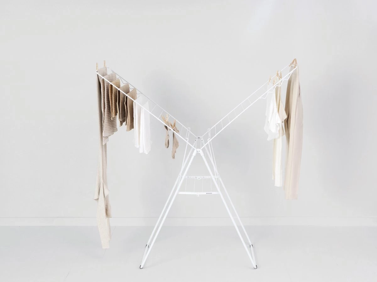 Brabantia HangOn Droogrek Inklapbaar - 25 Meter - White 13 Brabantia HangOn Droogrek Inklapbaar - 25 Meter - White - Afbeelding 11