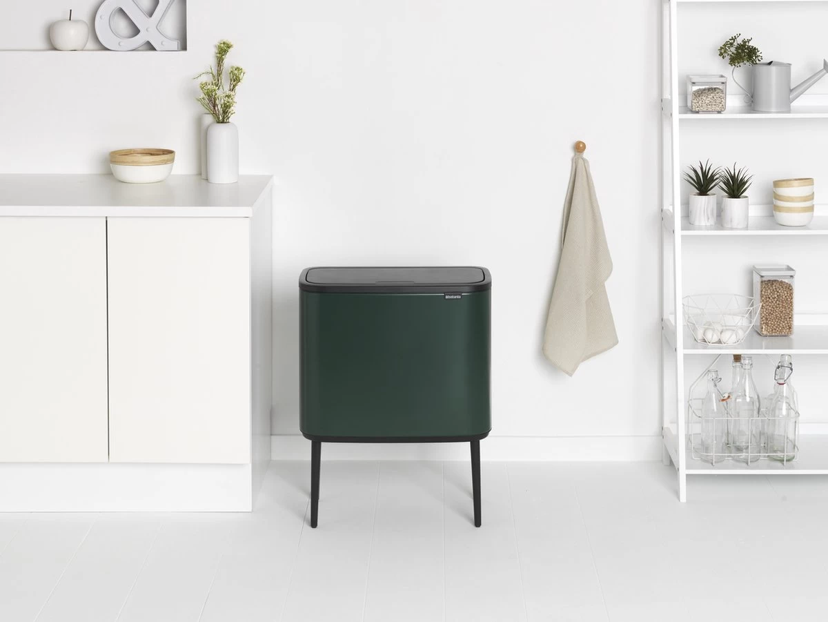 Brabantia Afvalemmer Bo Touch Bin Pine Green, 11 + 23 L 11 Brabantia Afvalemmer Bo Touch Bin Pine Green, 11 + 23 L - Afbeelding 9