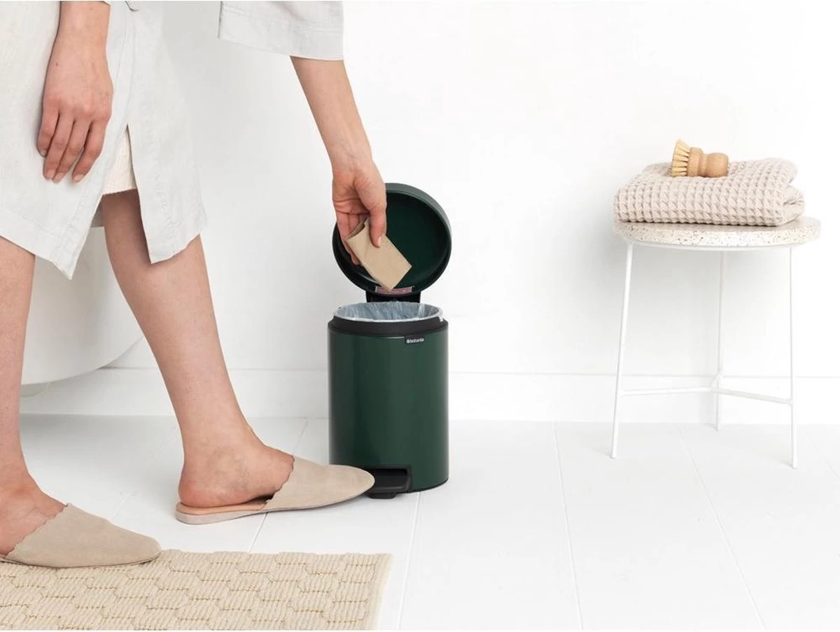 Brabantia NewIcon Prullenbak - 3 L - Pine Green 18 Brabantia NewIcon Prullenbak - 3 L - Pine Green - Afbeelding 16