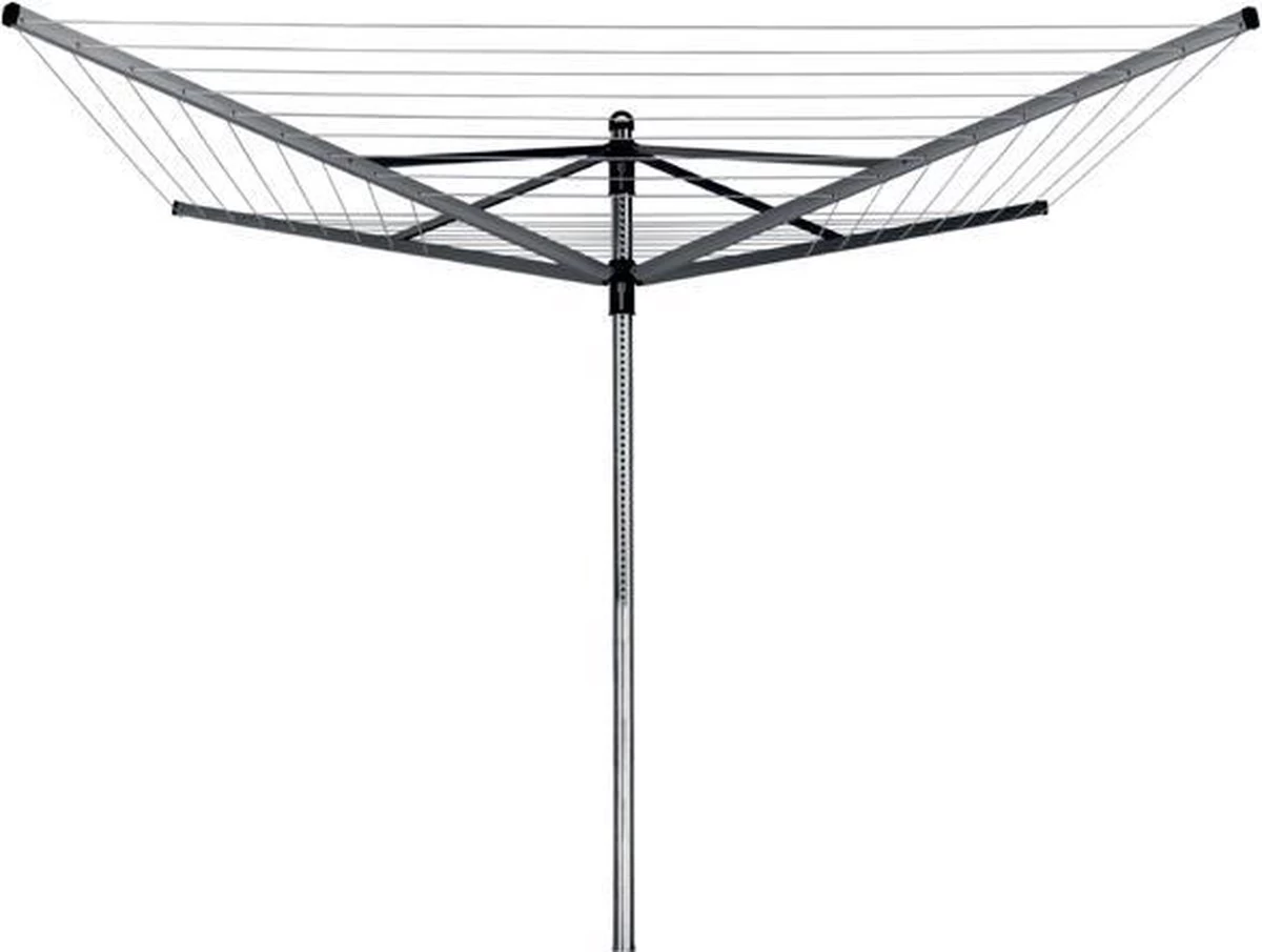 Brabantia Lift-O-Matic Droogmolen Met Grondanker - 50 M - Metallic Grey 15 Brabantia Lift-O-Matic Droogmolen Met Grondanker - 50 M - Metallic Grey - Afbeelding 13