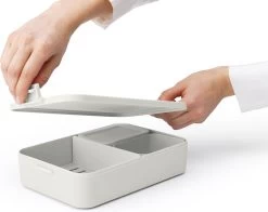 Brabantia Make & Take Bento Lunchbox Incl Bentobox - Large - Kunststof - Light Grey 33 Brabantia Make & Take Bento Lunchbox Incl Bentobox - Large - Kunststof - Light Grey -Brabantia 1200x952 1