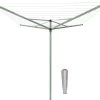 Brabantia Topspinner Droogmolen Met Grondanker - 50 M - Leaf Green -Brabantia 1200x985