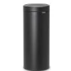 Brabantia Touch Bin 30 Liter Mineral Moonlight Black -Brabantia 128967 Product Shot Front 01