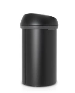 Brabantia Touch Bin 60 Liter Mineral Moonlight Black -Brabantia 128981 Product Shot Back 01