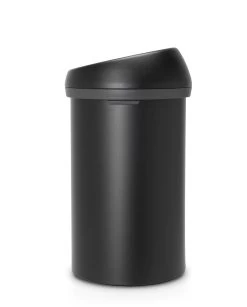 Brabantia Touch Bin 60 Liter Mineral Moonlight Black -Brabantia 128981 Product Shot Side 01