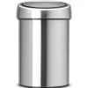 Brabantia Touch Bin 3 Liter Matt Steel Fingerprint Proof 1 Brabantia Touch Bin 3 Liter Matt Steel Fingerprint Proof -Brabantia 1664eaba84e42b8f45799df1be19269a