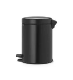 Brabantia Pedaalemmer NewIcon 5 Liter Matt Black -Brabantia 34645a06a8a8dc74894205126750d0d6