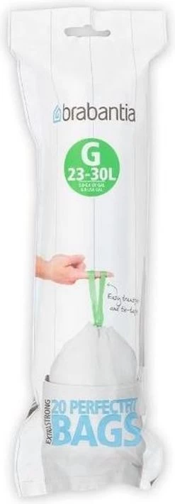 Brabantia Perfect Fit Afvalzak Met Trekbandsluiting - 23/30 L - Code G - 20 Stuks -Brabantia 417x1200 1