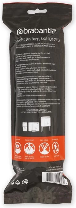 Brabantia PerfectFit Vuilniszakken - 20 - 25 L - Code J - 6 Rollen X 20 Stuks -Brabantia 439x1200 1
