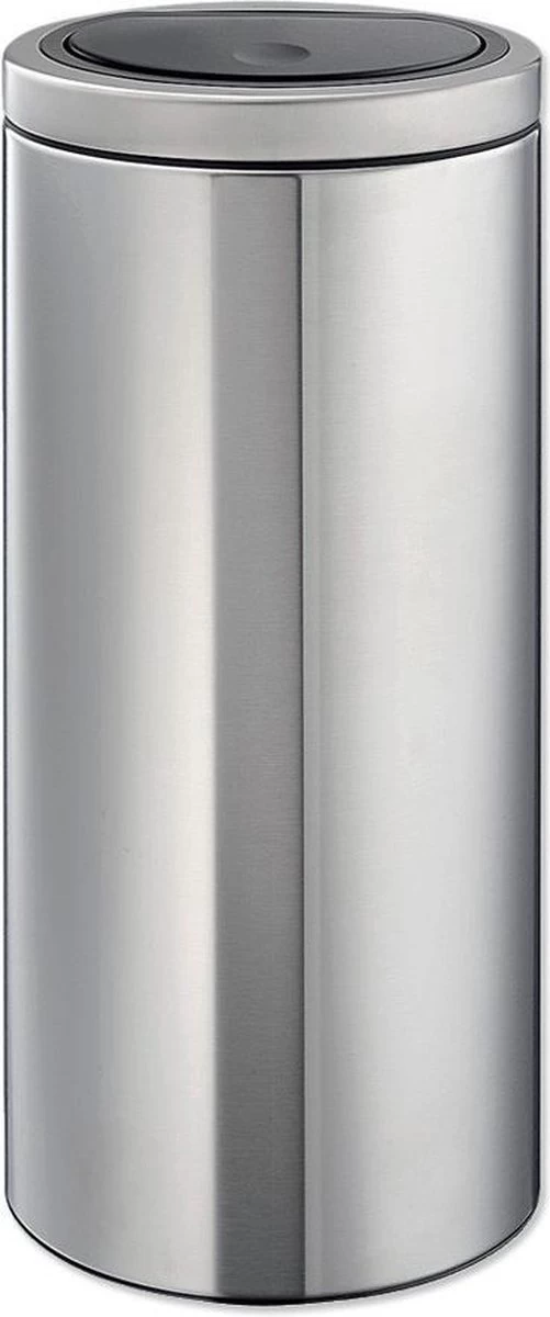 Brabantia Touch Bin Flat Top - 30 Liter - Matt Steel 3 Brabantia Touch Bin Flat Top - 30 Liter - Matt Steel