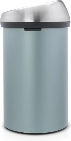 Brabantia Touch Bin Prullenbak - 60 L - Metallic Mint / Matt Steel Fingerprint Proof Deksel -Brabantia 605x1200