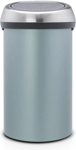 Brabantia Touch Bin Prullenbak - 60 L - Metallic Mint / Matt Steel Fingerprint Proof Deksel