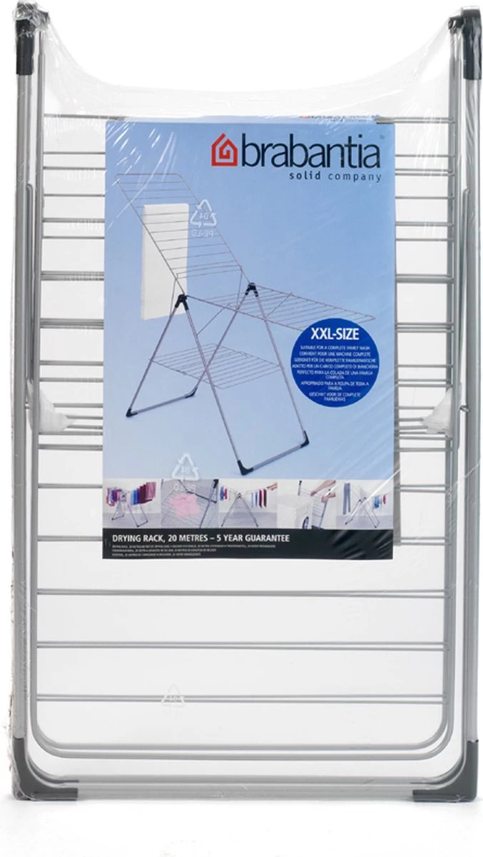 Brabantia Droogrek Inklapbaar T Model - 20 M - Metallic Grey 15 Brabantia Droogrek Inklapbaar T Model - 20 M - Metallic Grey - Afbeelding 13