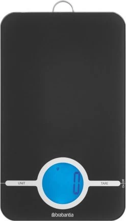 Brabantia Tasty+ Keukenweegschaal Digitaal - Op Batterijen - Dark Grey -Brabantia 688x1200