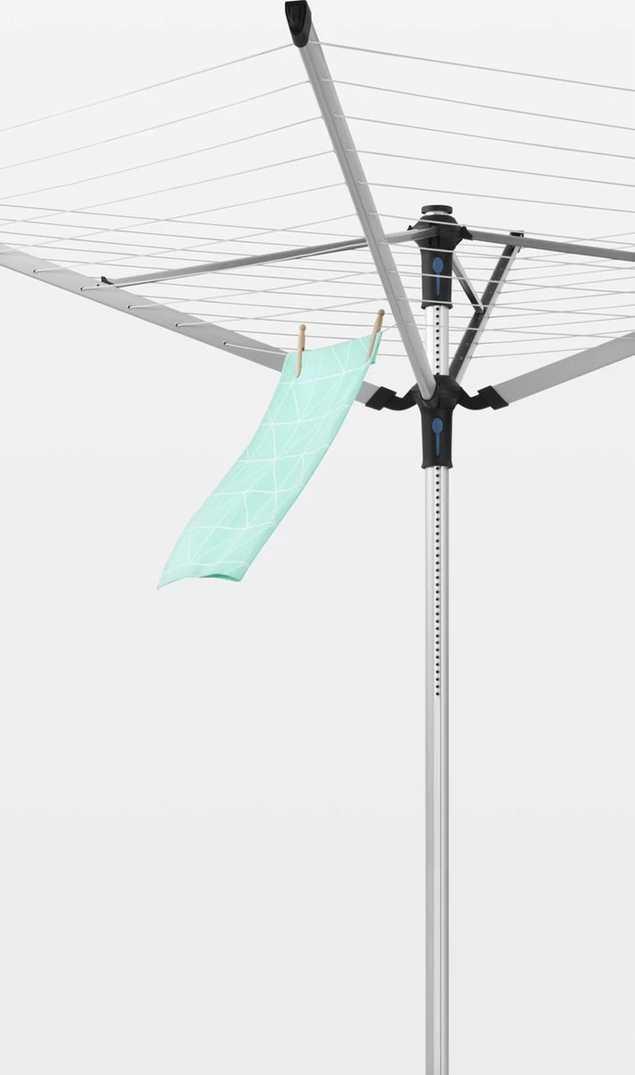 Brabantia Lift-o-Matic Advance Droogmolen Met Kunststof Betonanker, Beschermhoes En Wasknijpertasje - 50 M - Zilvergrijs 12 Brabantia Lift-o-Matic Advance Droogmolen Met Kunststof Betonanker, Beschermhoes En Wasknijpertasje - 50 M - Zilvergrijs - Afbeelding 10