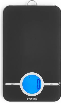 Brabantia Tasty+ Keukenweegschaal Digitaal - Op Batterijen - Dark Grey -Brabantia 712x1200