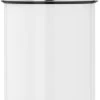 Brabantia Touch Bin Prullenbak - 3 L - White / Brilliant Steel Deksel -Brabantia 723x1200 1