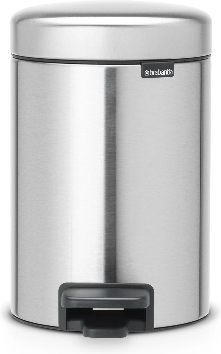 Brabantia NewIcon Prullenbak - 3 L - Matt Steel Fingerprint Proof 3 Brabantia NewIcon Prullenbak - 3 L - Matt Steel Fingerprint Proof