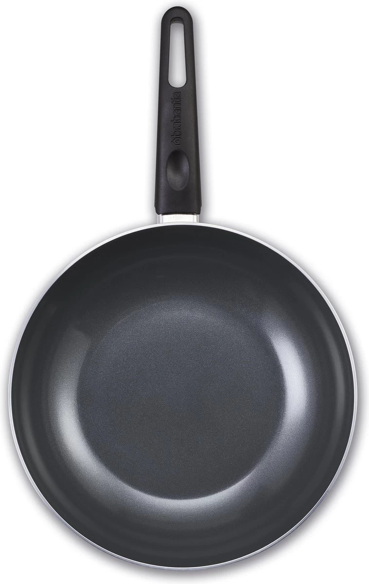 BRABANTIA INDU+ Wokpan - Keramische Antiaanbaklaag - Ø 28 Cm - Inductie - Pfas Vrij 4 BRABANTIA INDU+ Wokpan - Keramische Antiaanbaklaag - Ø 28 Cm - Inductie - Pfas Vrij - Afbeelding 2