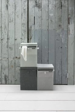 Brabantia Wasmand Met Deksel - Stapelbaar - 35 L - Green -Brabantia 799x1200 139