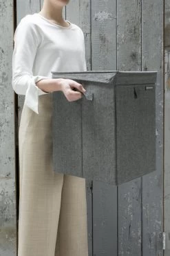 Brabantia Wasmand Met Deksel - Stapelbaar - 35 L - Pepper Black -Brabantia 799x1200 142