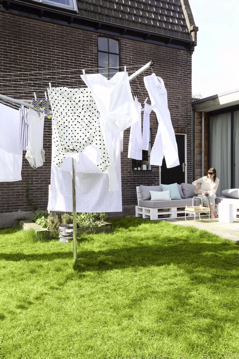 Brabantia Topspinner Droogmolen Met Grondanker - 40 M - Metallic Grey 8 Brabantia Topspinner Droogmolen Met Grondanker - 40 M - Metallic Grey - Afbeelding 6