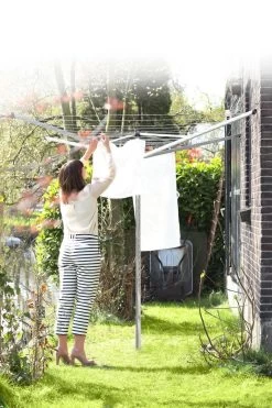 Brabantia Topspinner Droogmolen Met Bodemhuls - 40 M - Metallic Grey -Brabantia 799x1200 73