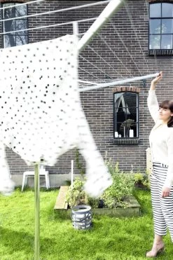 Brabantia Topspinner Droogmolen Met Bodemhuls - 40 M - Metallic Grey -Brabantia 799x1200 75