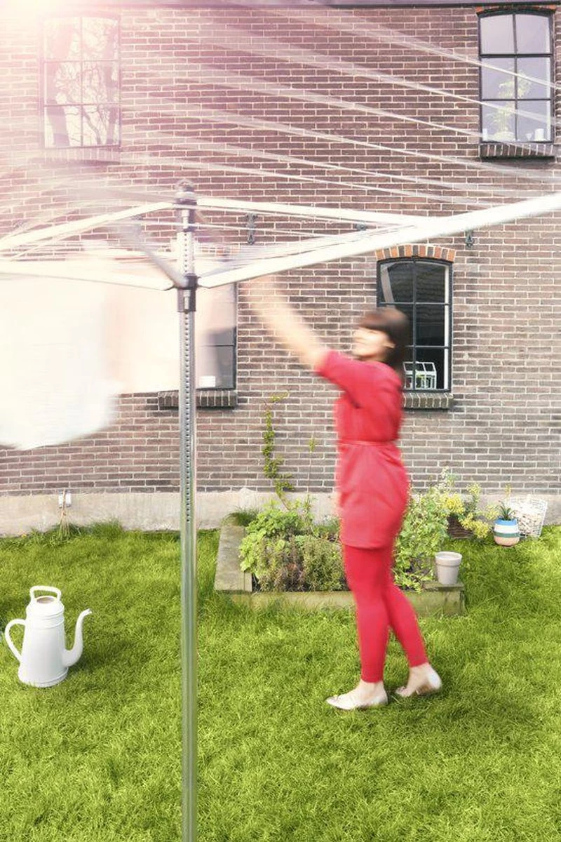 Brabantia Lift-O-Matic Droogmolen Met Grondanker - 60 M 18 Brabantia Lift-O-Matic Droogmolen Met Grondanker - 60 M - Afbeelding 16